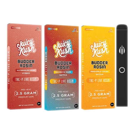 Juicy Kush | 2.5g Budder Rosin THC-P | Disposable Vape