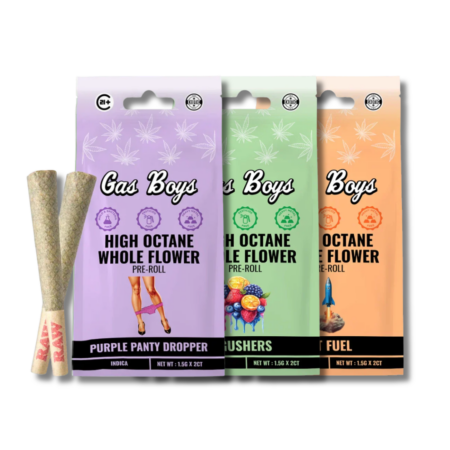 Gas Boys | High Octane Whole Flower Pre-rolls | 2 Count
