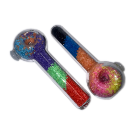 4.5″ Colorful Sand Thick Hand Pipe HP002