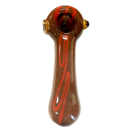 6inch Brown Striped with Yellow Hand Pipe