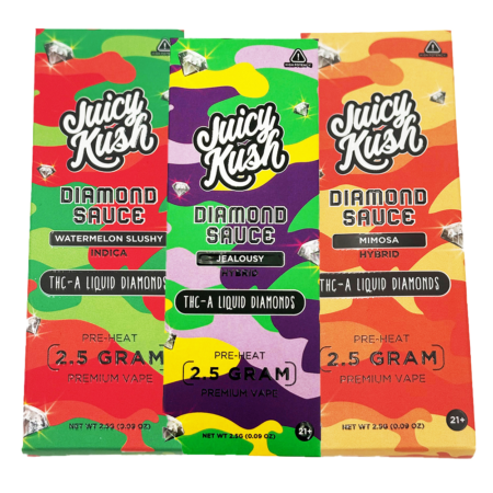 Juicy Kush | 2.5 THC-A Diamond Sauce | Disposable Vape