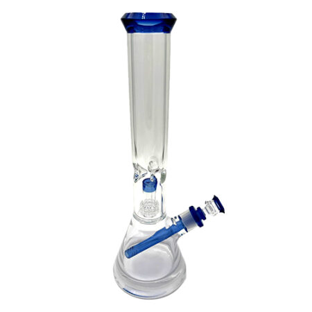 WP#0012 | 12inch Double Perc Dark Blue Beaker