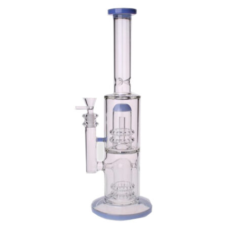 WP#0040 | 15inch Double Showerhead Straight Tube Water Pipe