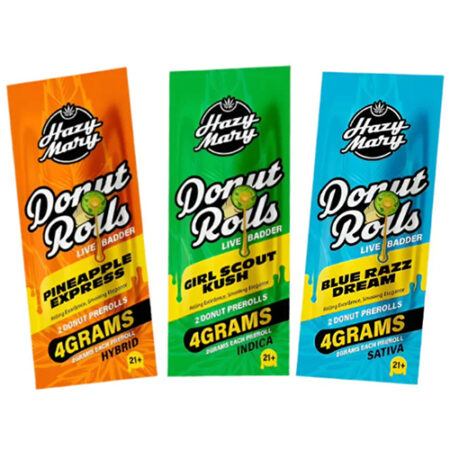 ***RESTOCK*** Hazy Mary | 2g Live Badder Donut Rolls | 2 Count