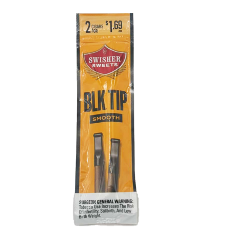 Swisher Sweets | BLK Tip Smooth | 2 Count