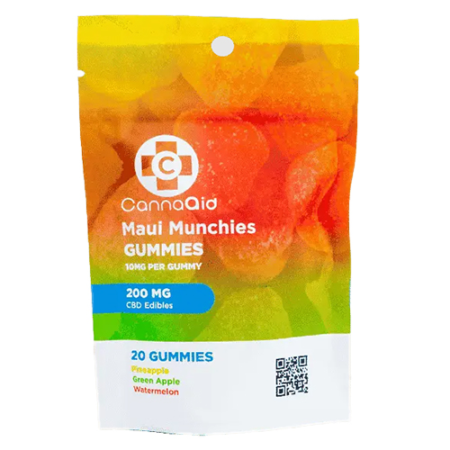CannaAid | 1000mg CBD Live Resin CBT Gummies | 20 Count