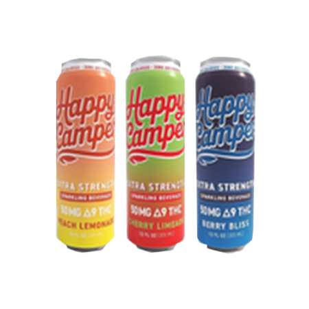 Happy Camper Sparkling Beverage | 50mg D9 | THC-A Infused Drink