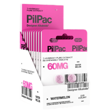 PilPac | 60mg 7-Hydroxy Pure Extract | 5 Count
