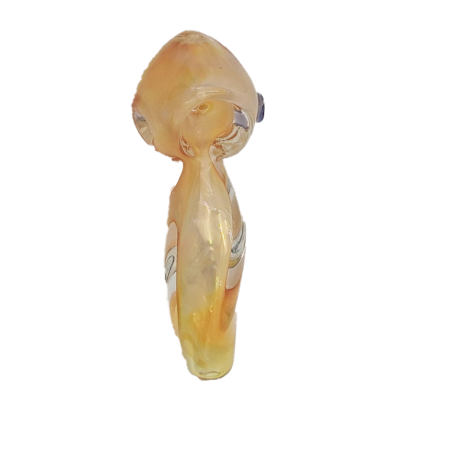 4inch Yellow Spiral Shape Hand Pipe