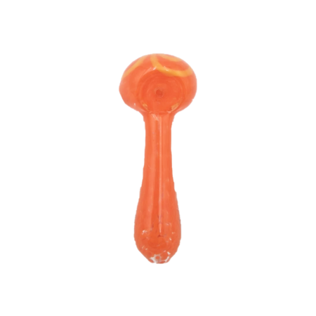 4inch Orange with Yellow Clover Hand Pipe