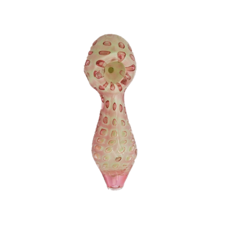 5inch Green/Pink with Pink Polka Dots Hand Pipe