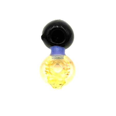 4.5inch Black and Yellow Circular Hand Pipe