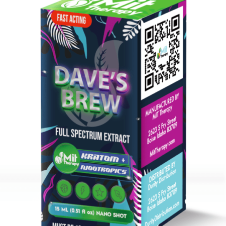 MIT Therapy Dave's Brew | 15mg Kratom Extract Shot | 1 Count