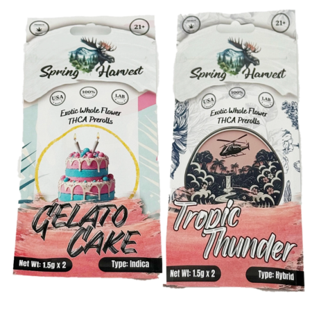 Spring Harvest | 3g THC-A Prerolls | 2 Count