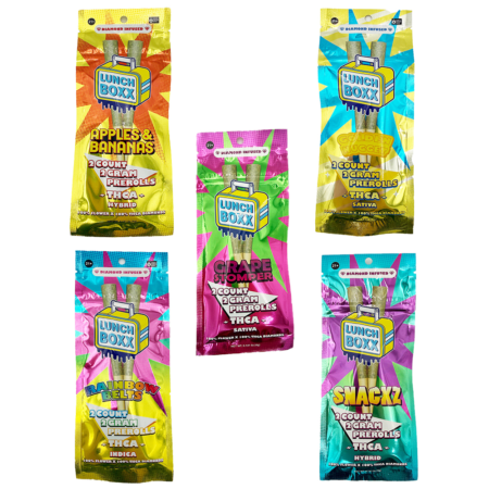 Lunch Boxx | 2g THC-A Diamond Infused Prerolls | 2 Count