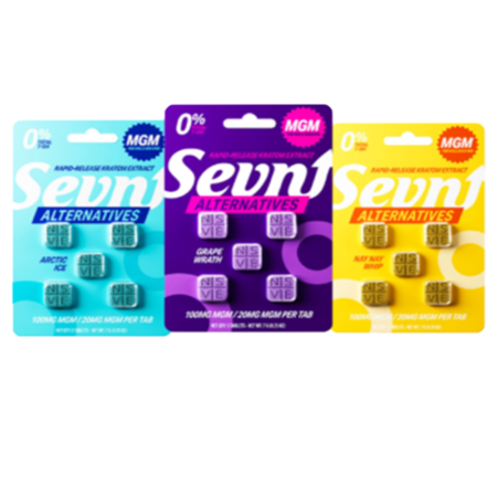 ***NEW MGM FORMULA*** Sevn Alternatives | 100mg MGM Tablets | 5 Count