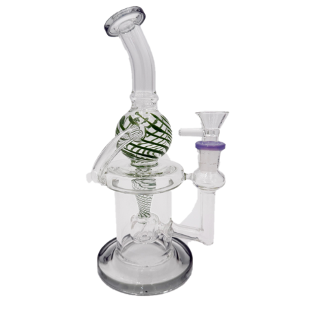 WP#0009 | 10inch Angled Neck Recycler Water Pipe