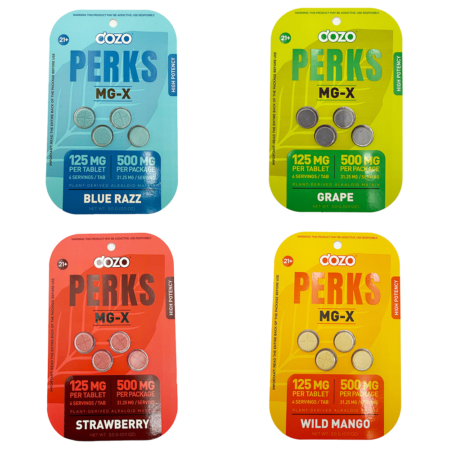 Dozo Perks | 500mg MG-X Tablets | 4 Count
