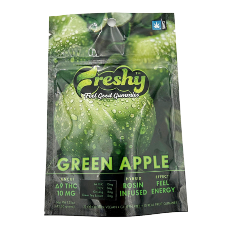 Freshly | 10mg D9 Feel Good Gummies Green Apple | 1 Count