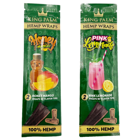 King Palm | Hemp Wraps with Flavor Tips | 2 Count