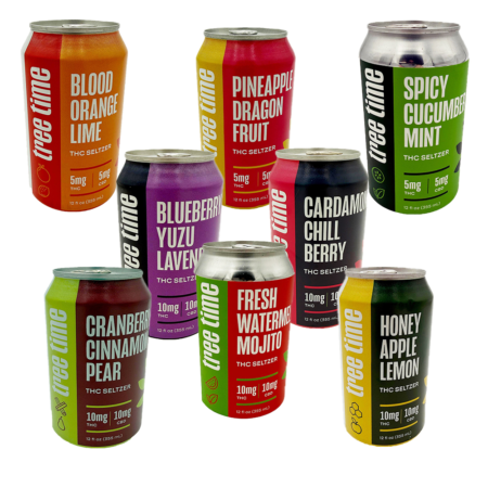 Tree Time | 12oz Seltzer THC + CBD Blend | 1 Count
