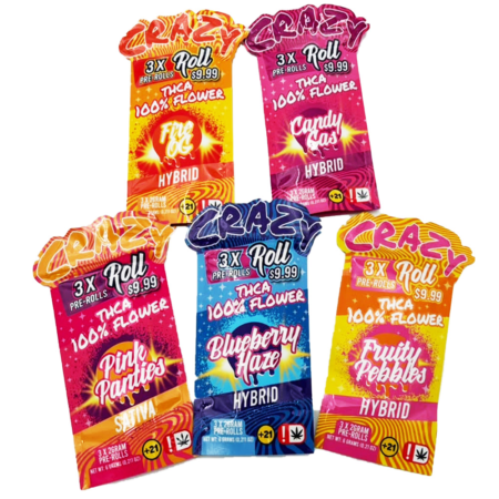 Crazy Roll | 2g THC-A Prerolls | 3 Count