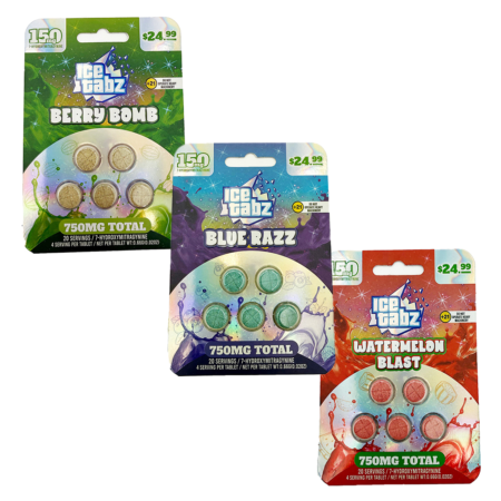Ice Tabz | 750mg 7-Hydroxy Tablets | 5 Count
