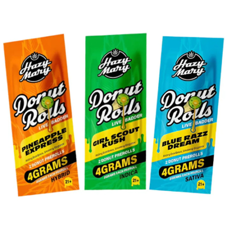 ***RESTOCK*** Hazy Mary | 2g Live Badder Donut Rolls | 2 Count