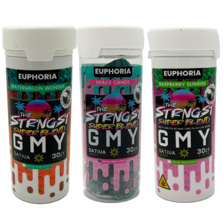 Gift From Nature GMY Gummies | The Strngst Super Blend | 200mg D9/D8/HHC/THC-P/Live Resin | 30 Count