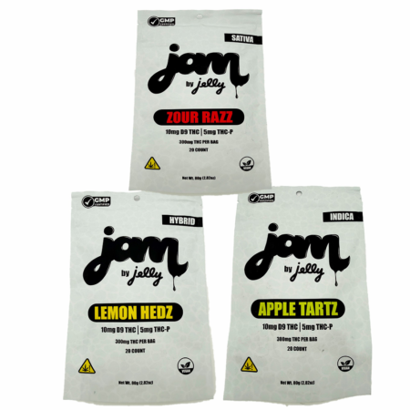 Jam By Jelly | 10mg D9 + 5mg THC-P Gummies | 20 Count
