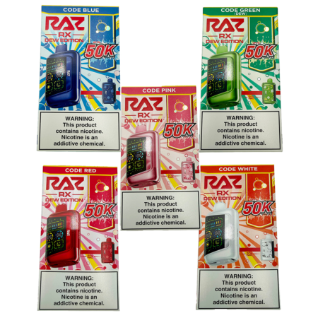 Raz Dew Edition | Nicotine Disposable | 50k Puffs
