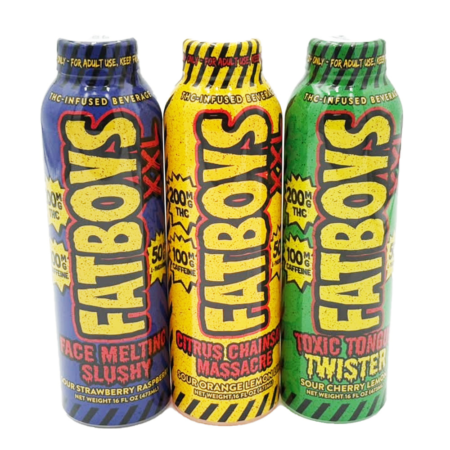 FatBoys | 200mg THC+Caffeine Infused Beverage | 1 Count