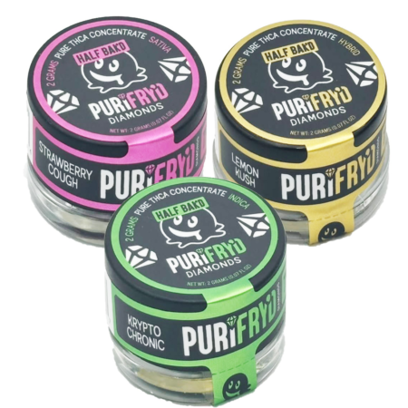 Half Bak'd Purifry'd Diamonds | 2g Pure THC-A Concentrate | 1 Count