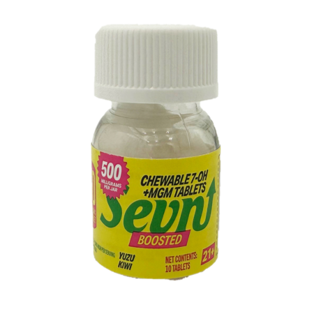 Sevn Boosted | 500mg 7-0H + MGM Flavored Tablets | 10 Count