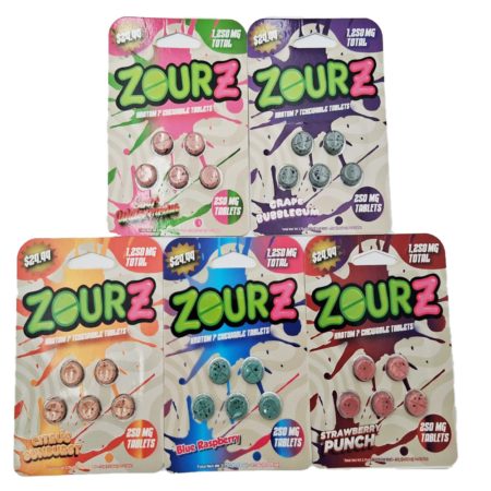 Zourz | 1,250mg Kratom 7 Tablets | 5 Count