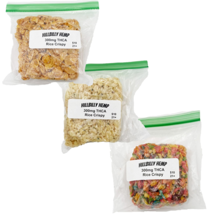 Hillbilly Hemp Rice Krispy | 300mg THC-A | 1 Count