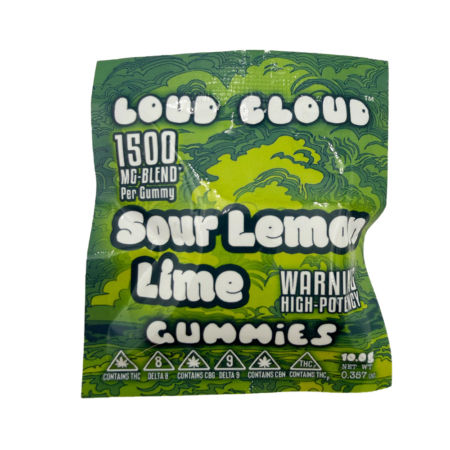 Loud Cloud Gummy Super Lemon Lime | 1500mg THC Blend | 1 Count