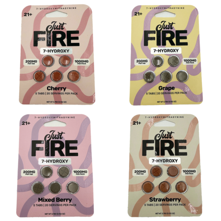 Just Fire | 1000mg 7-Hydroxy Tablets | 5 Count