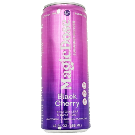 Magic Dose Euphoric Seltzer | 12oz Kratom + Kava Euphoric Blend | 1 Count